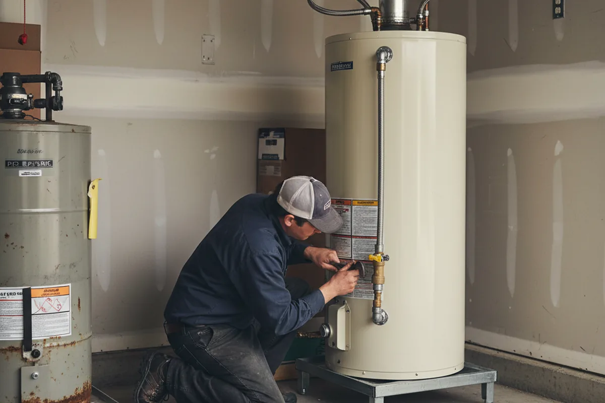 Water heater and shutoff valve replacement in Blissfield